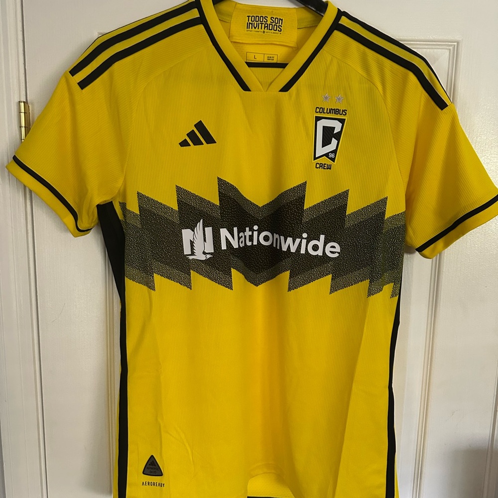 Adidas Yellow and Black Columbus Crew Jersey
